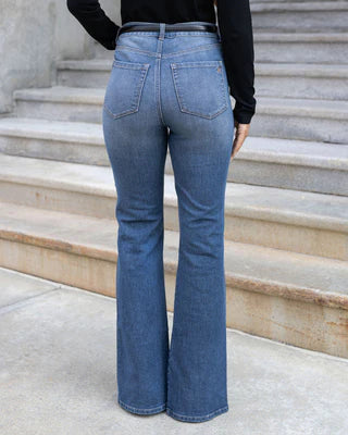 front slit jeans
