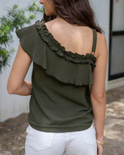 Load image into Gallery viewer, Havana One Shoulder Ruffle Top
