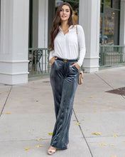 Load image into Gallery viewer, holiday velvet straight leg pants SALE
