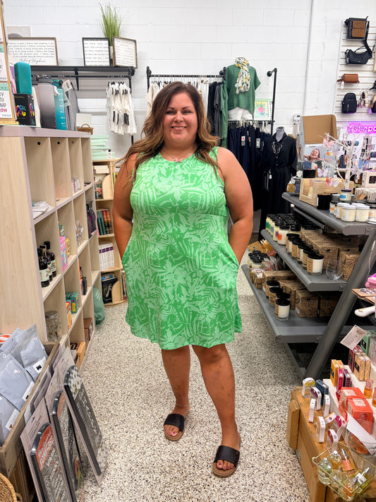 Gorgeous in Green Dress