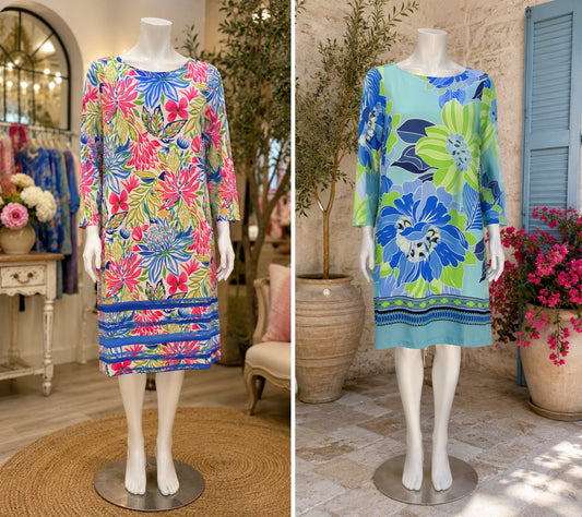 Floral Dreams 3/4 Sleeve Dress