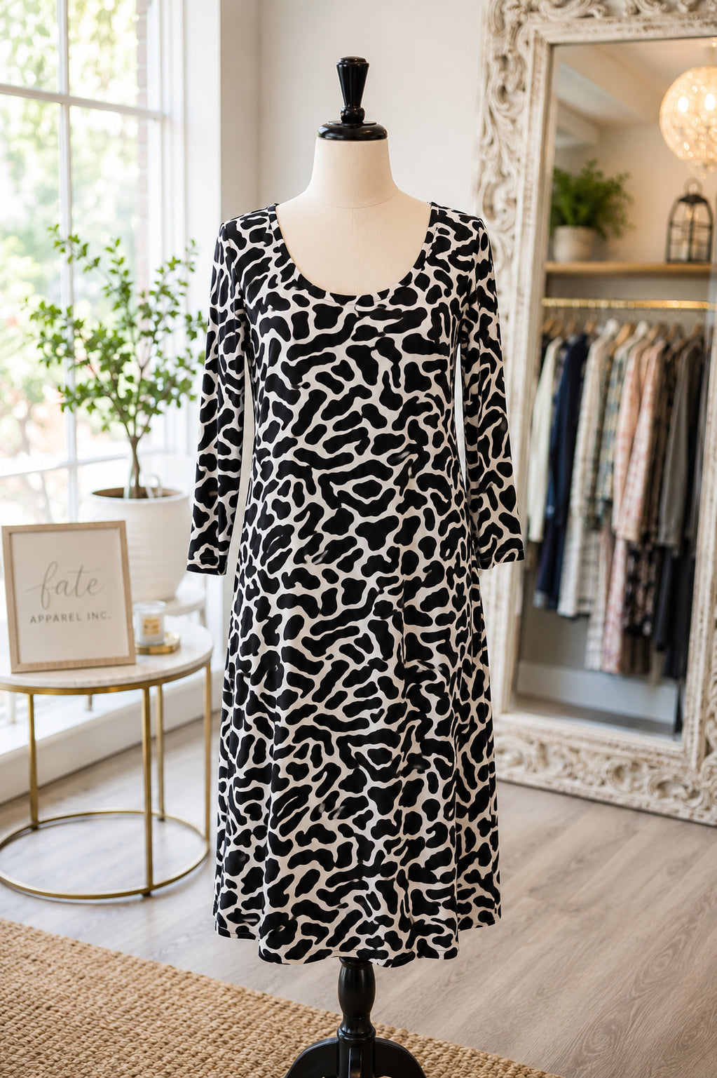 3/4 Sleeve Sunrise Dress