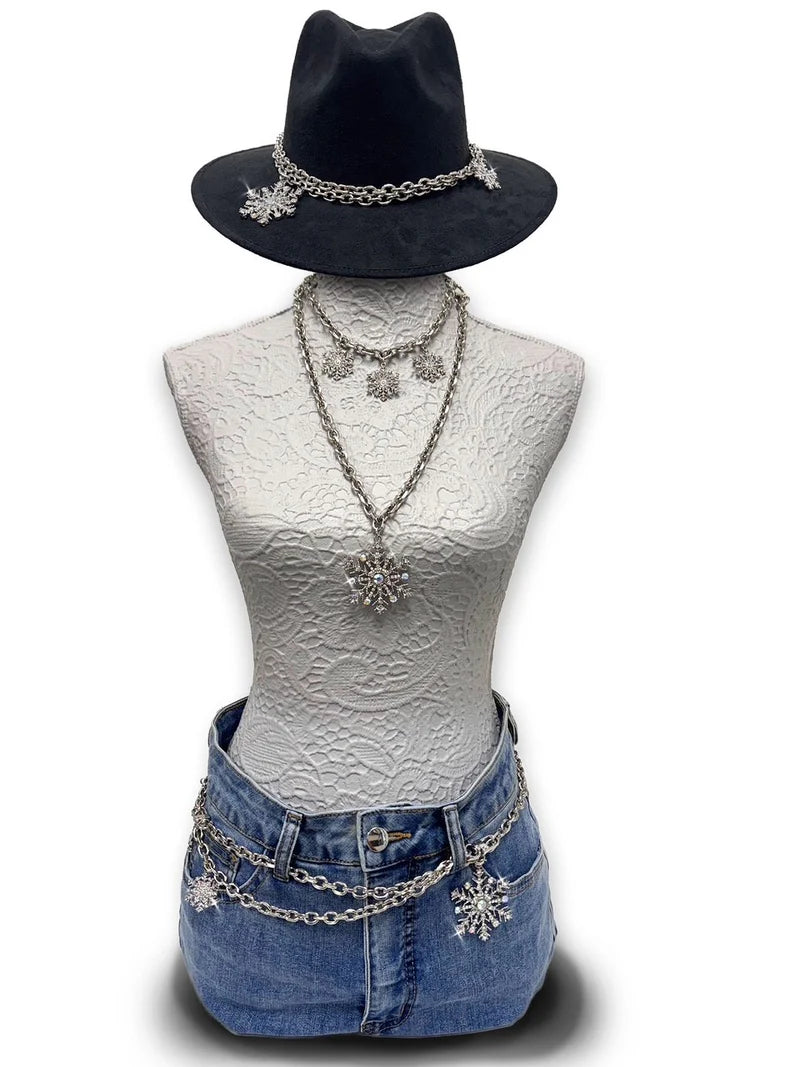 3 in 1 Belt/Necklace Let It Snow