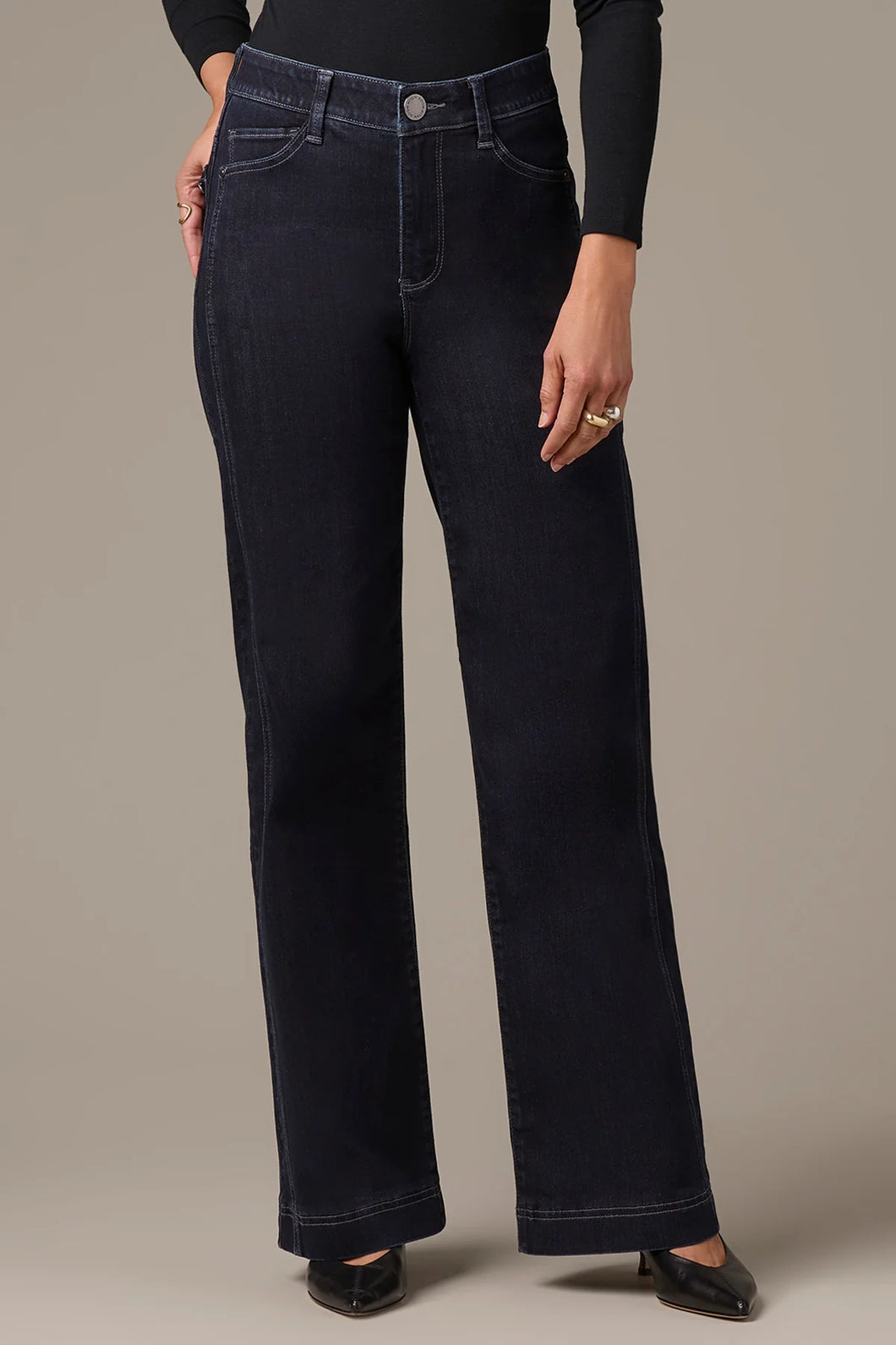 Skyrise Double Side Seam Wide Leg