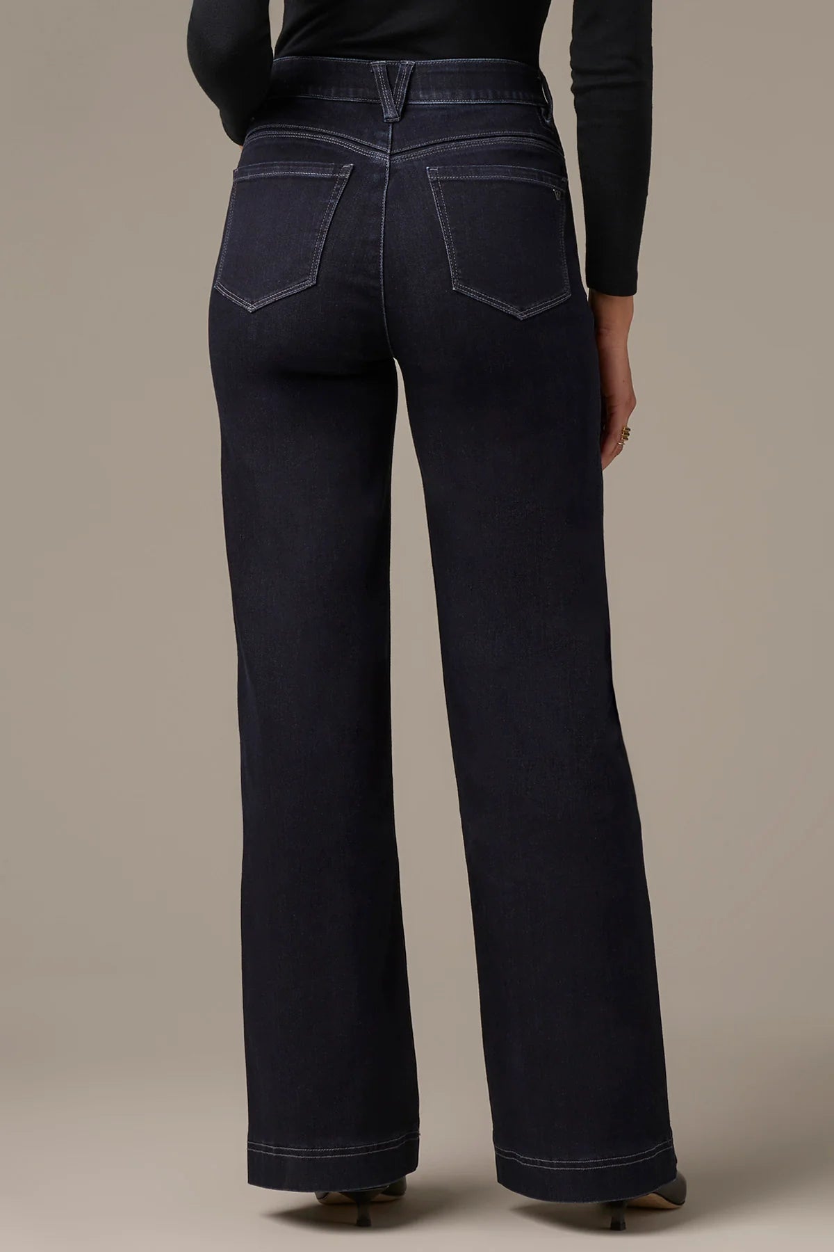 Skyrise Double Side Seam Wide Leg