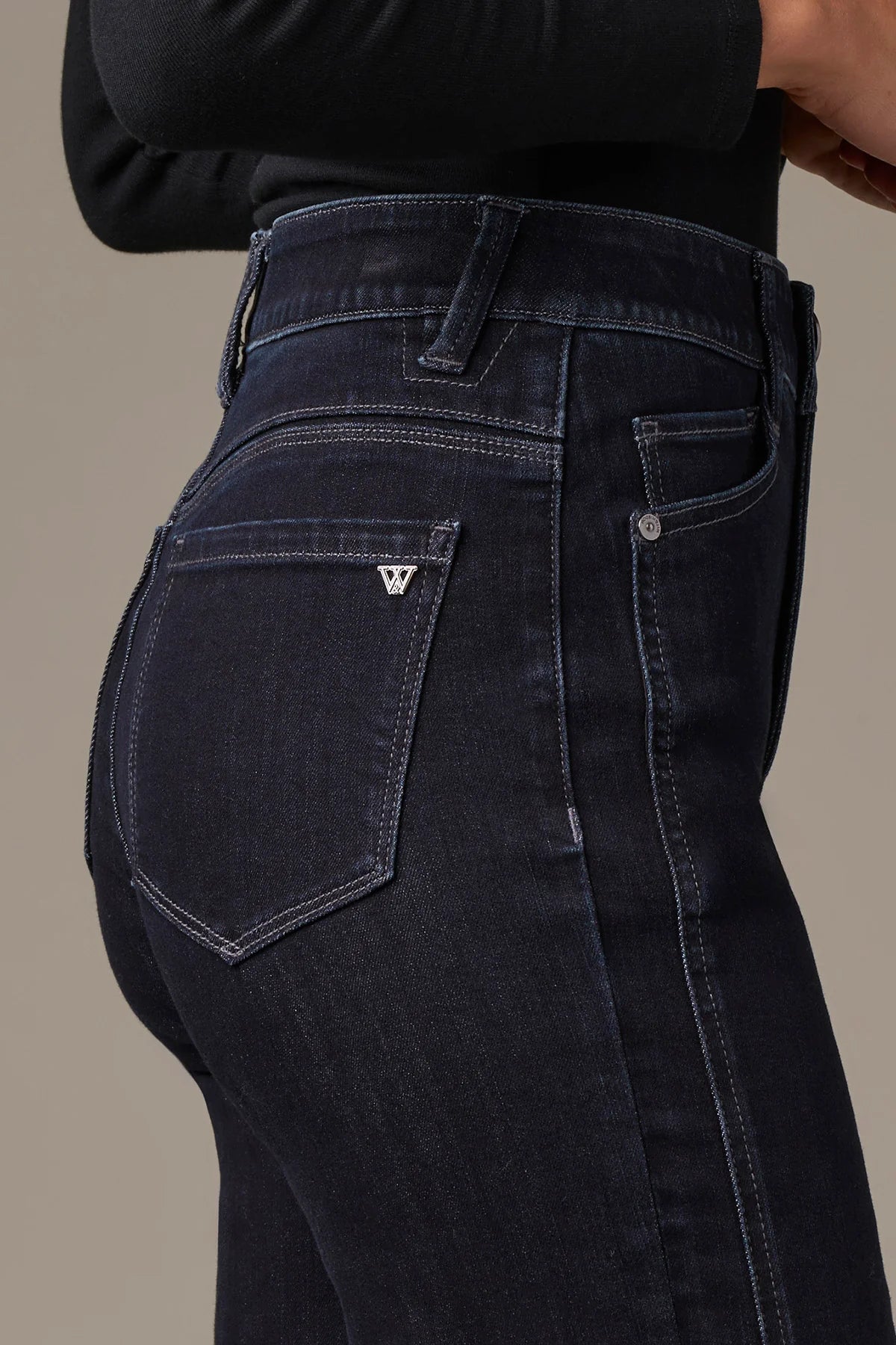 Skyrise Double Side Seam Wide Leg