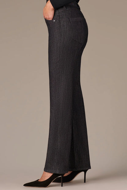 Mid-Rise Shiny Sawyer Straight Leg Jeans SALE