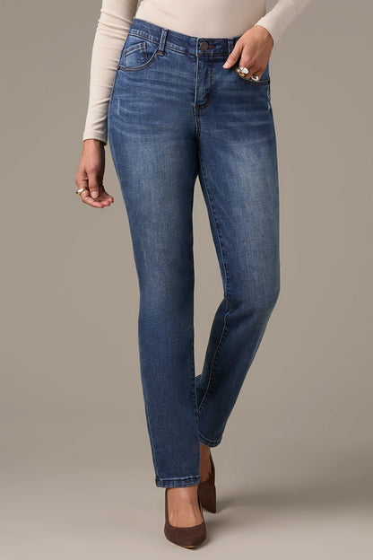 Sawyer Mid-Rise Straight Leg Jeans in Indigo Artisanal Wash P2561WE1D