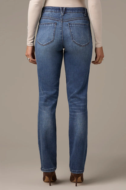 Sawyer Mid-Rise Straight Leg Jeans in Indigo Artisanal Wash P2561WE1D