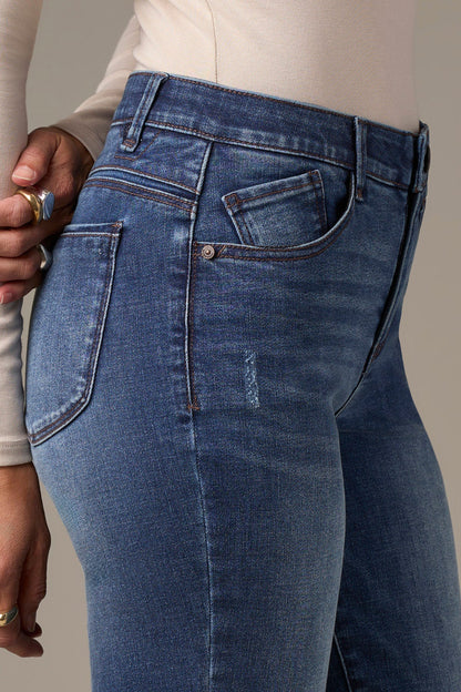 Sawyer Mid-Rise Straight Leg Jeans in Indigo Artisanal Wash P2561WE1D