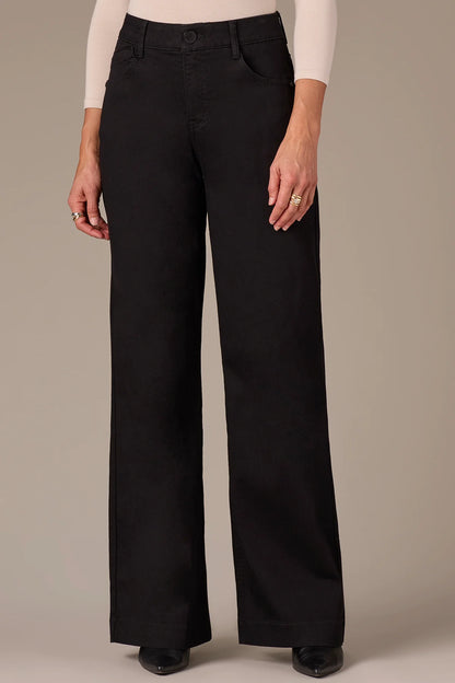 Sam High Rise Wide Leg Jeans in Black