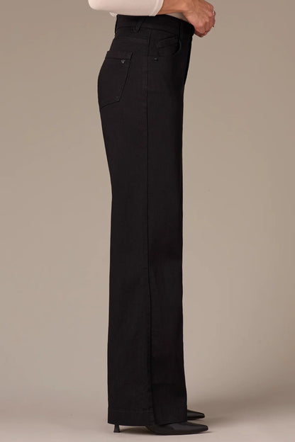 Sam High Rise Wide Leg Jeans in Black