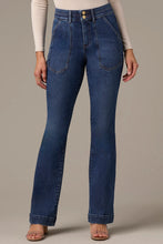 Load image into Gallery viewer, Madison High Rise Utility Pocket Rise Itty Bitty More Boot Jeans P2891NORI
