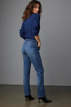 Load image into Gallery viewer, Sawyer Mid-Rise Straight Leg Jeans in Indigo Artisanal Wash P2561WE1D
