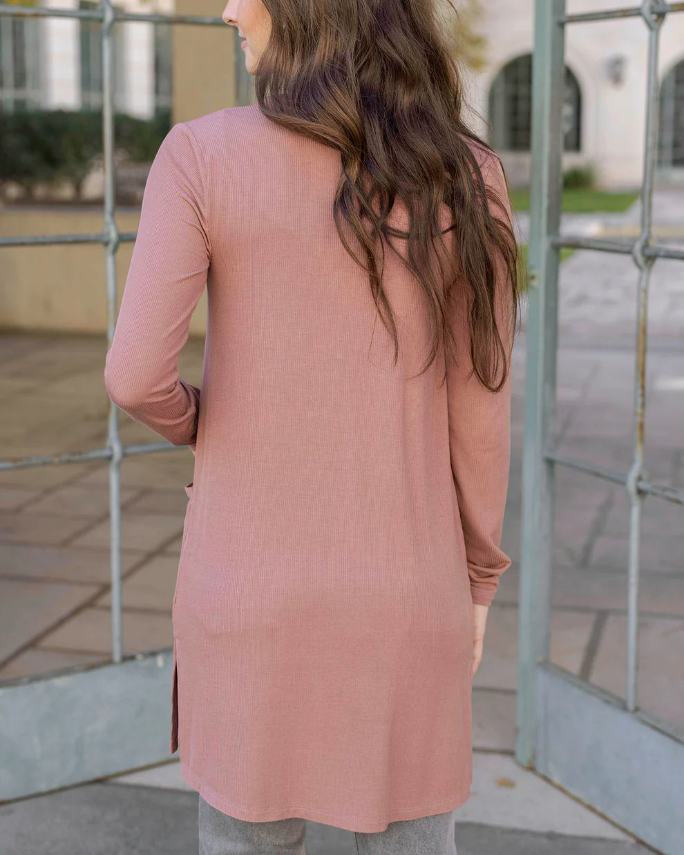 Lightweight Ribbed Cardigan