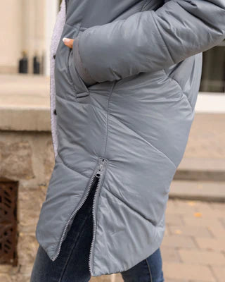 longline hooded puffer jacket SALE