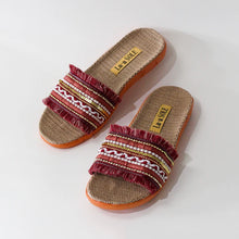 Load image into Gallery viewer, Boho Slides - Red
