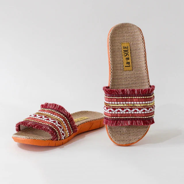 Boho Slides - Red