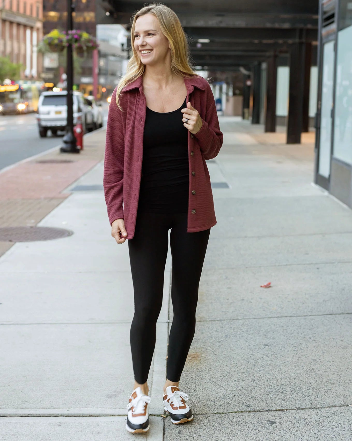 luxe ribbed shacket SALE