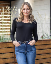 Load image into Gallery viewer, Modal V-Neck Long Sleeve Top
