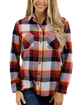 Northern Plaid Flannel Top