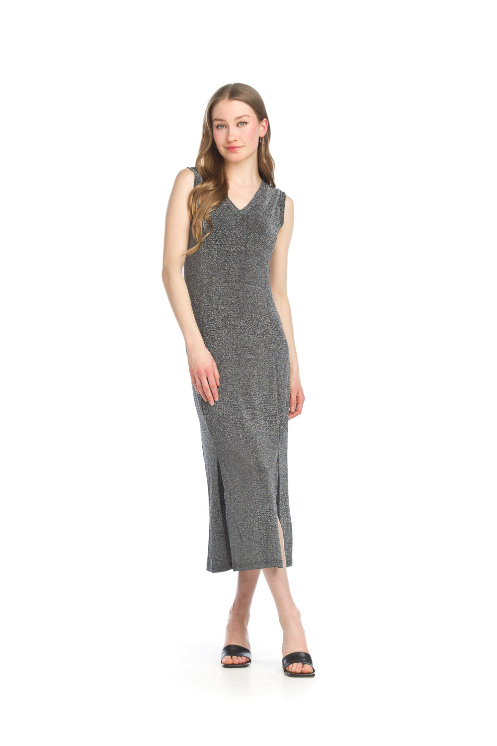 Stretch Glitter Midi Dress