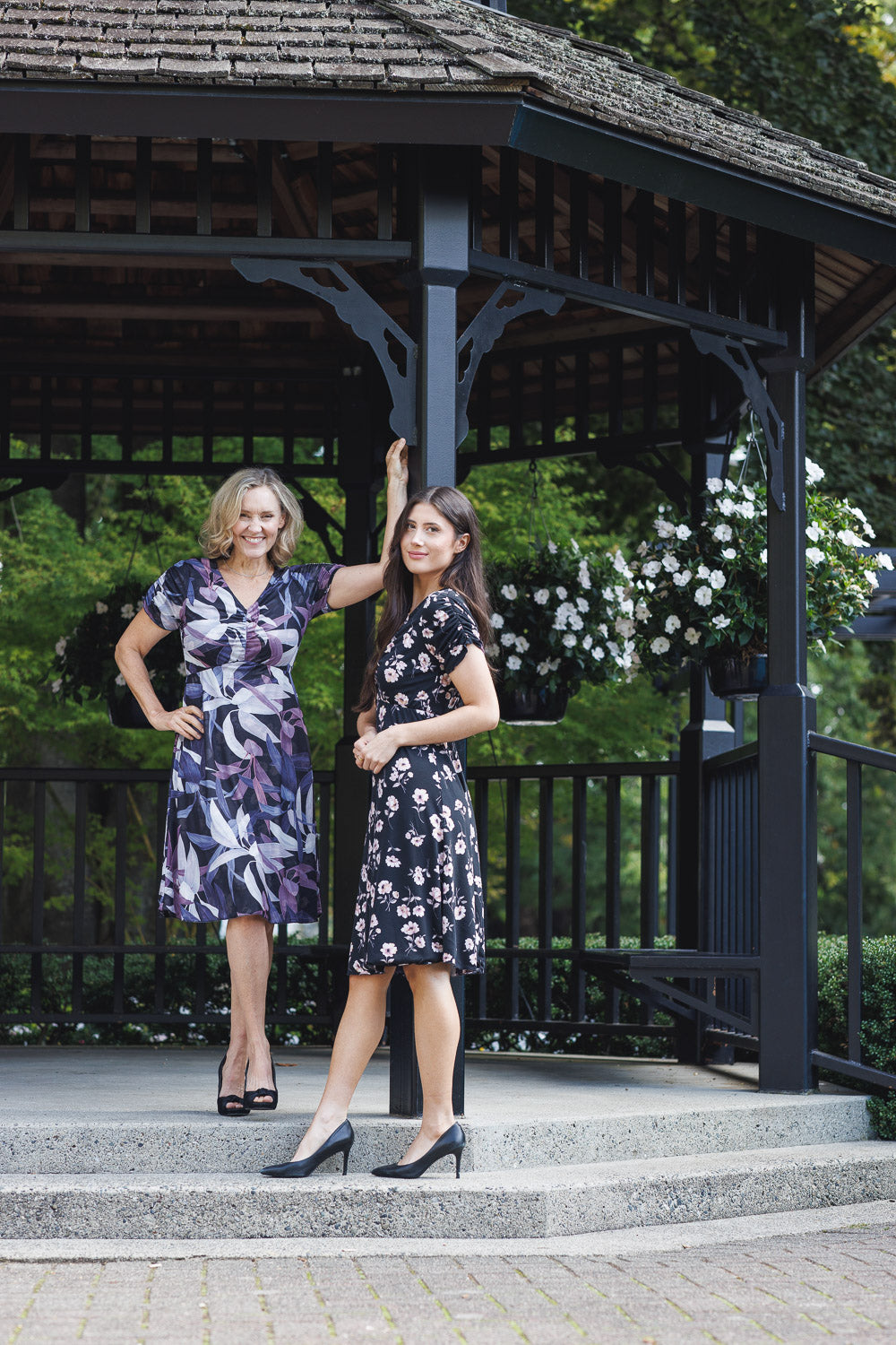 Floral Mesh And Jersey REVERSIBLE Dress