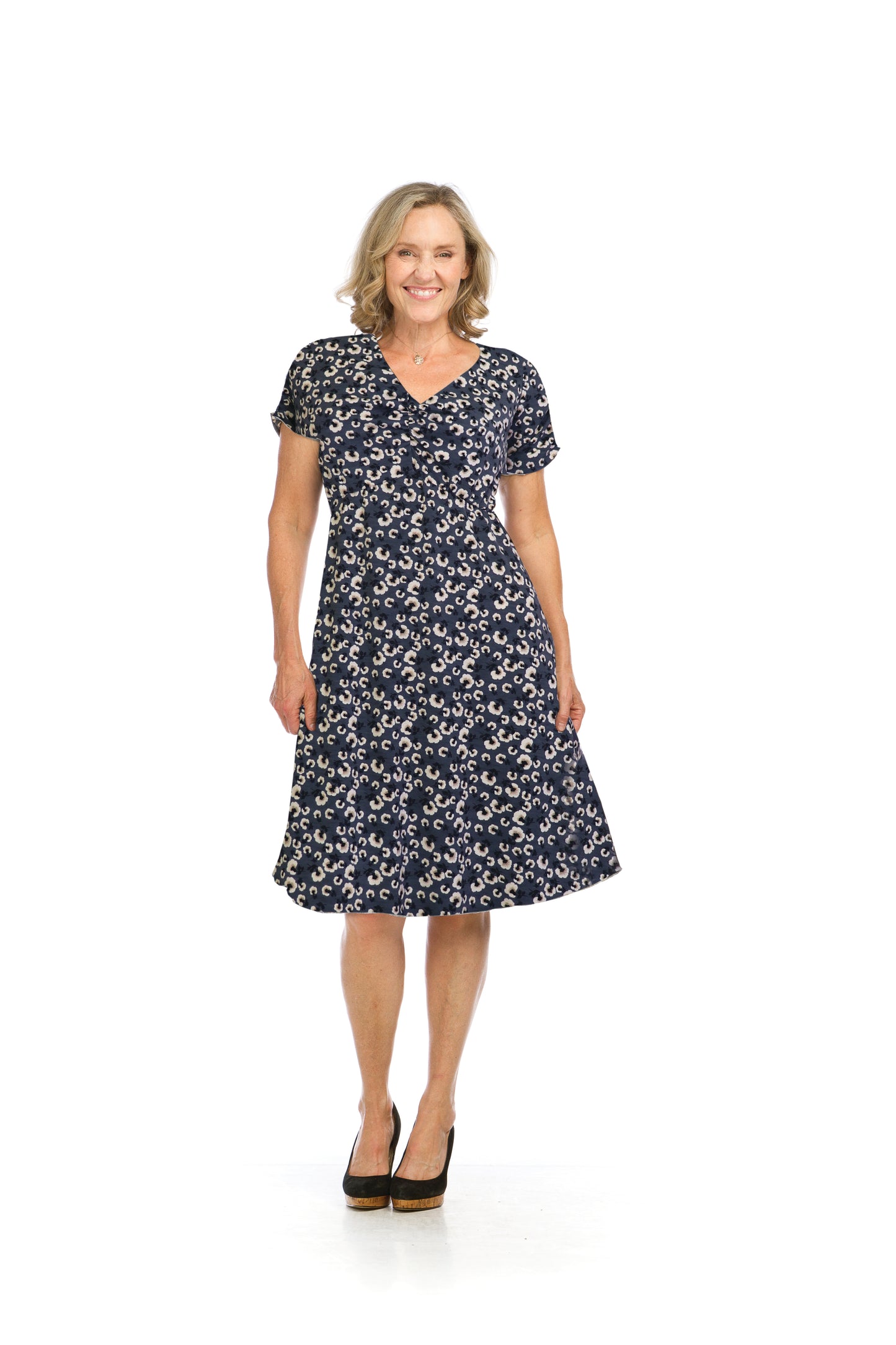 Floral Mesh And Jersey REVERSIBLE Dress