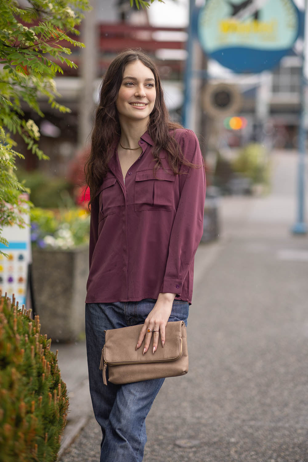 Collared Button Front Blouse SALE