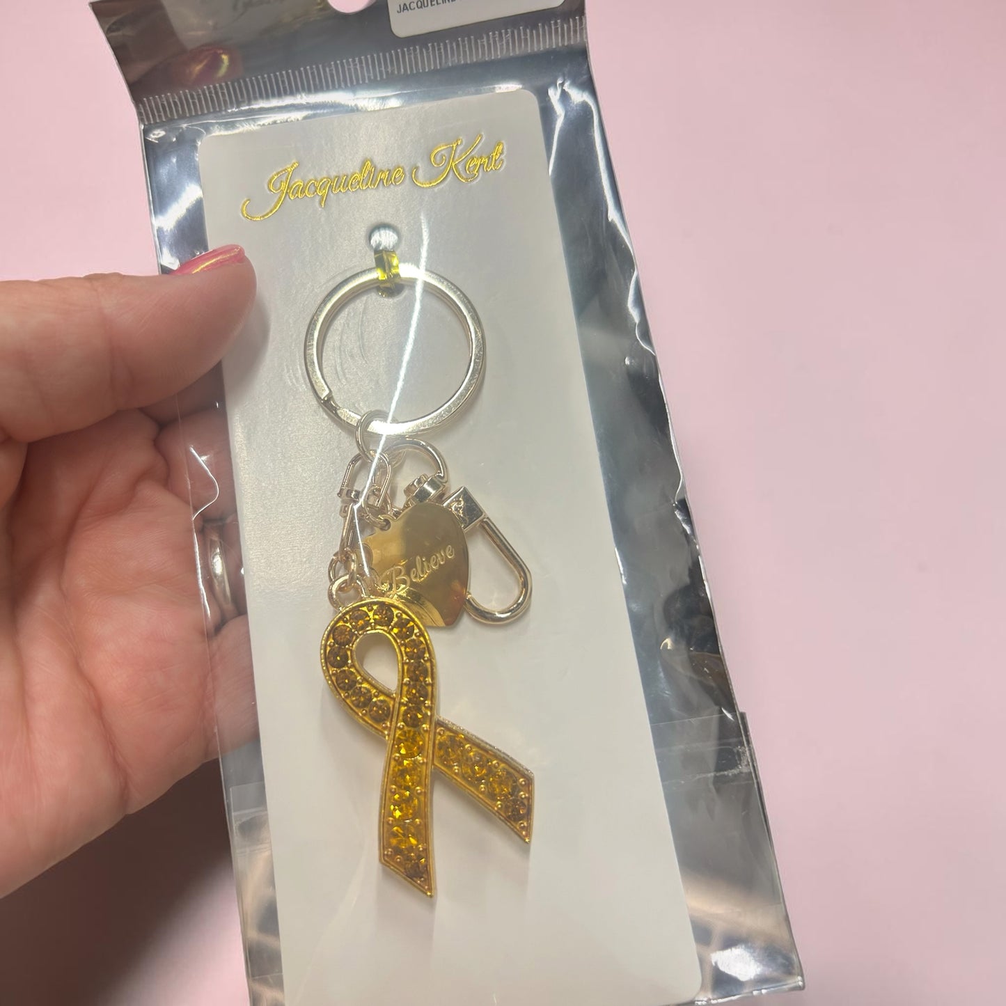Cancer Ribbon Keychains