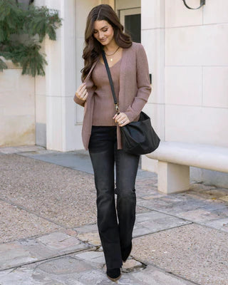 ribbed knit cardigan SALE
