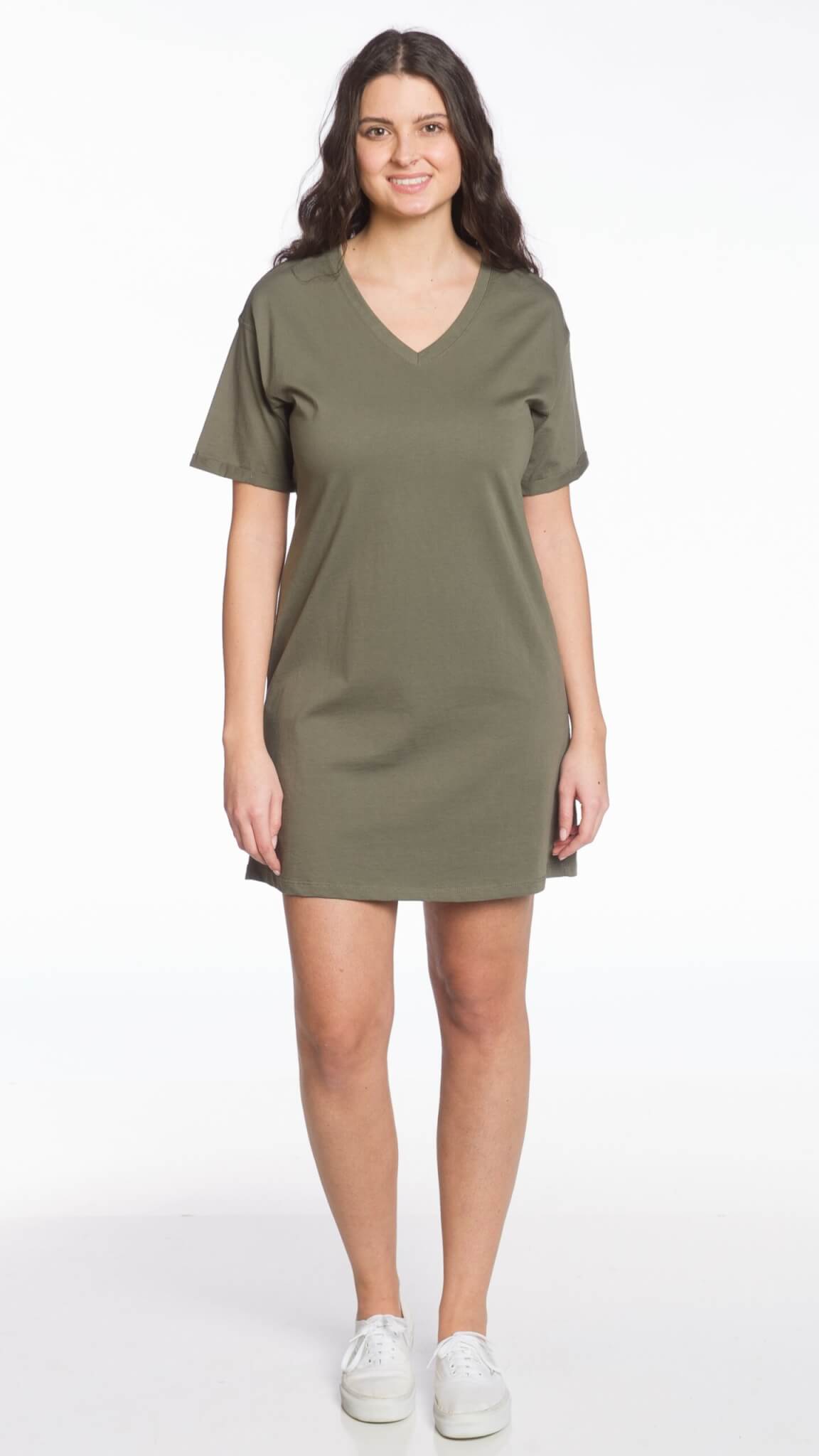Short Sleeve V-Neck Dress SALE