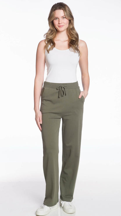 Wide Leg Pant in French Terry