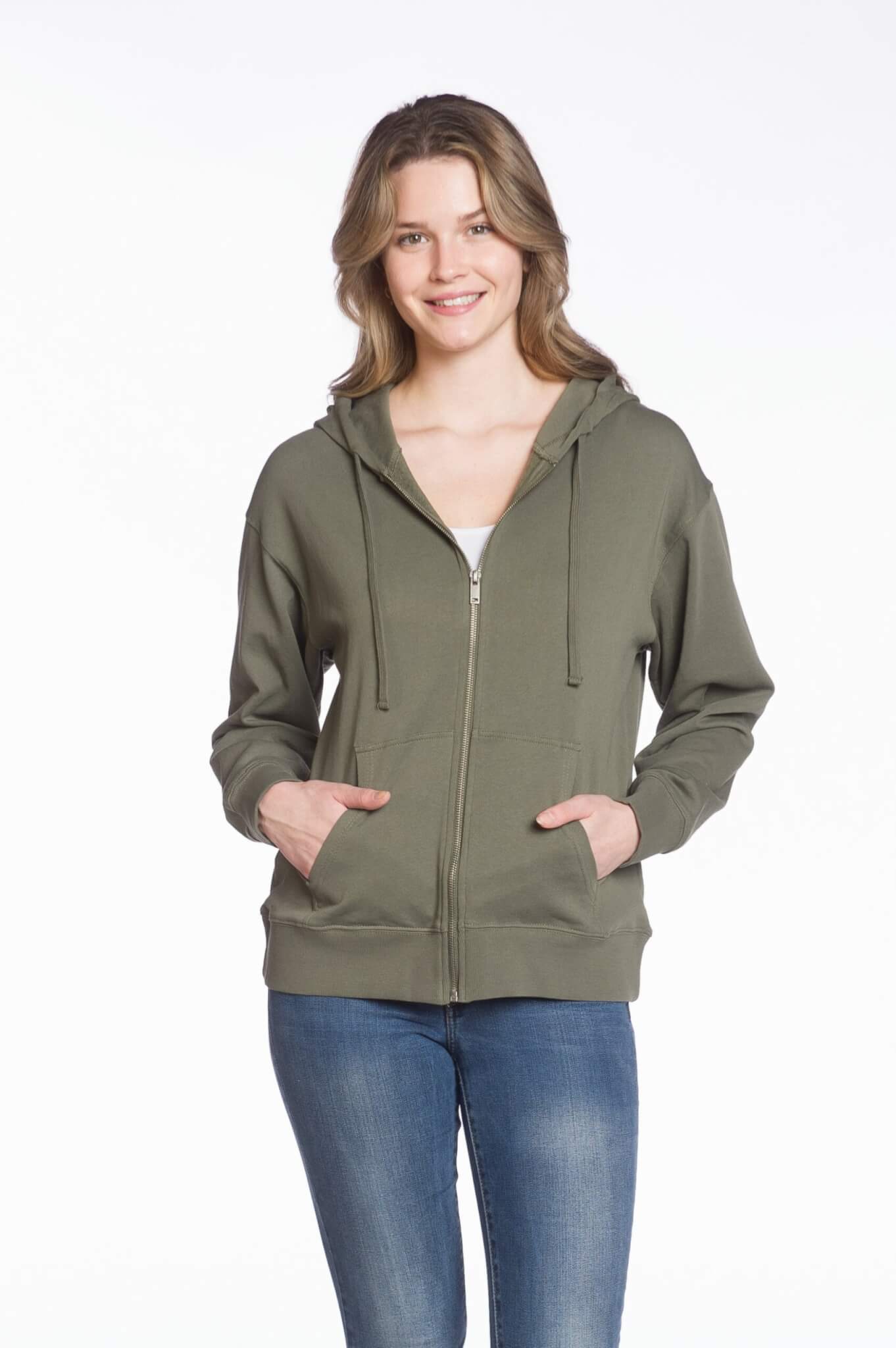 Long Sleeve Full Zip Hooded Jacket