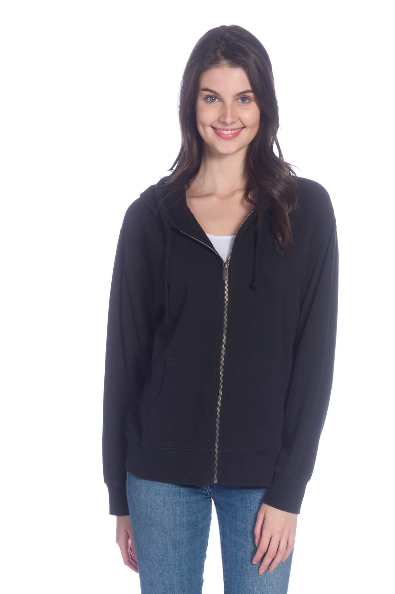 Long Sleeve Full Zip Hooded Jacket