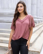 Load image into Gallery viewer, sable lace sleeve top
