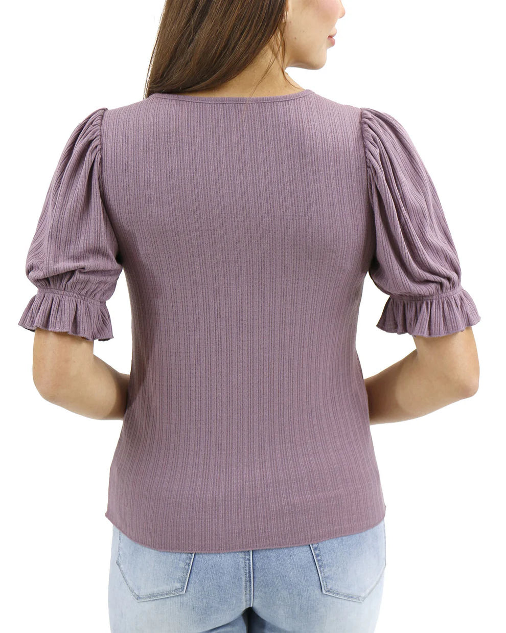 Scoop Neck Puff Sleeve Top SALE