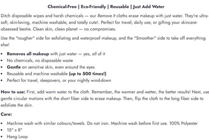 Remove-It Reusable Makeup Remover Cloth