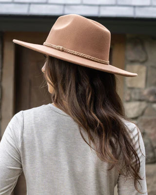 wide brim felt hat