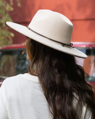 wide brim felt hat