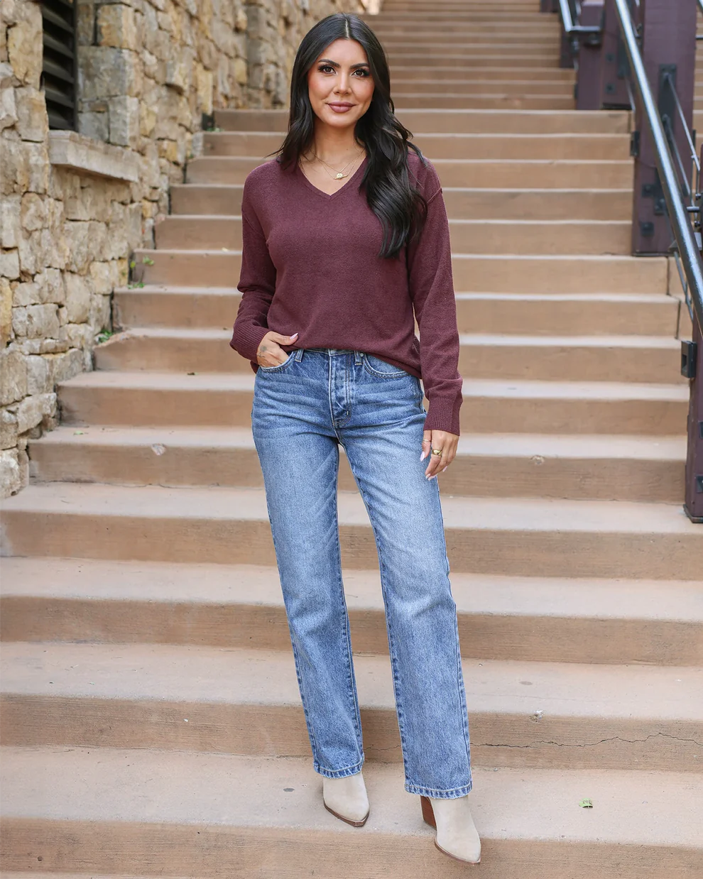 Stretch Mix 90's Jeans in Mid-Wash SALE
