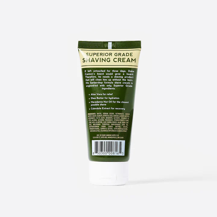 SUPERIOR GRADE SHAVING CREAM - TRAVEL SIZE