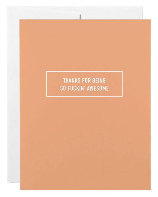 Awesome Thanks Card