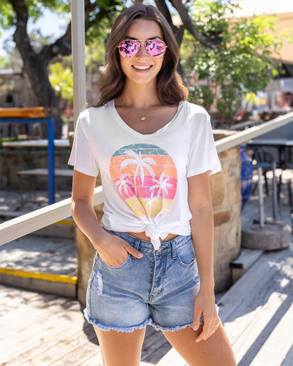 VIP Favourite V-Neck Graphic Tee SALE