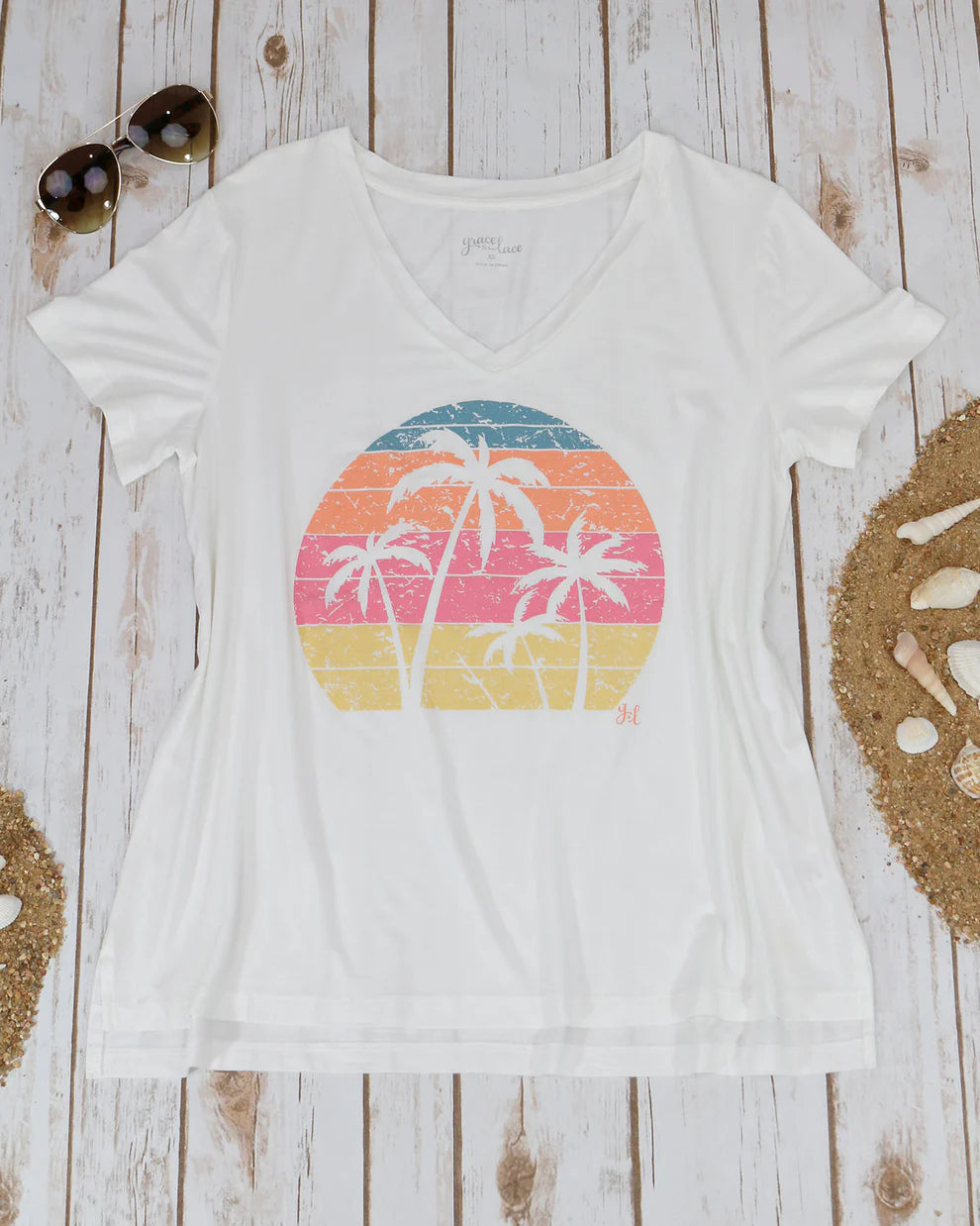VIP Favourite V-Neck Graphic Tee SALE