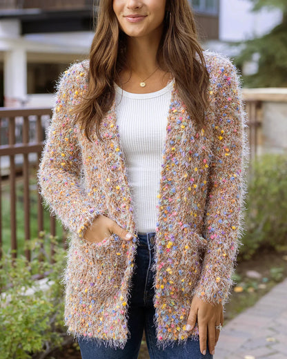 Wubby Cardi in Caramel Confetti SALE