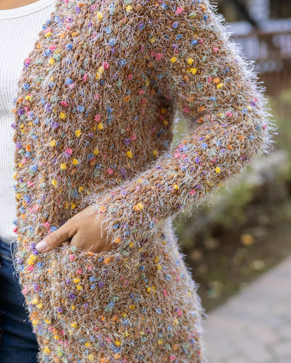 Wubby Cardi in Caramel Confetti SALE