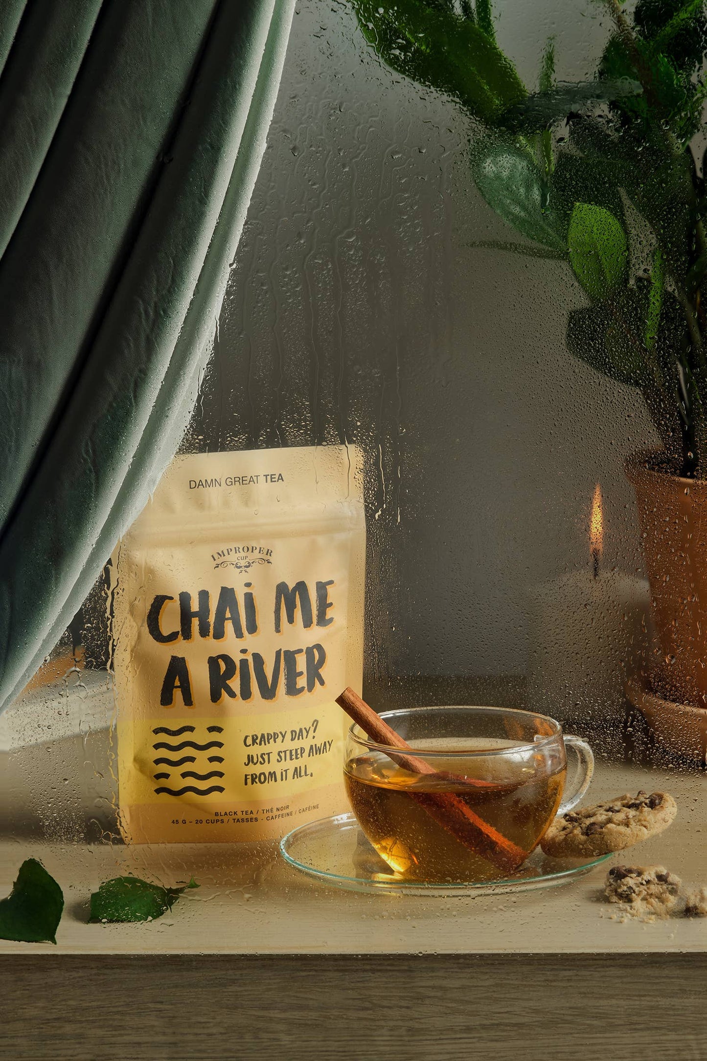 Improper Co. (No duties | Ships from CAN/USA) - Chai Me A River Black tea, 20 Servings, Chai Tea Blend