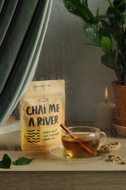 Improper Co. (No duties | Ships from CAN/USA) - Chai Me A River Black tea, 20 Servings, Chai Tea Blend