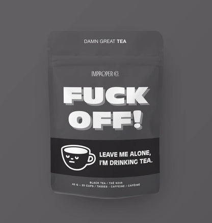 Improper Co. (No duties | Ships from CAN/USA) - Fuck Off! Black tea, 20 Servings, Flavoured Tea Blend